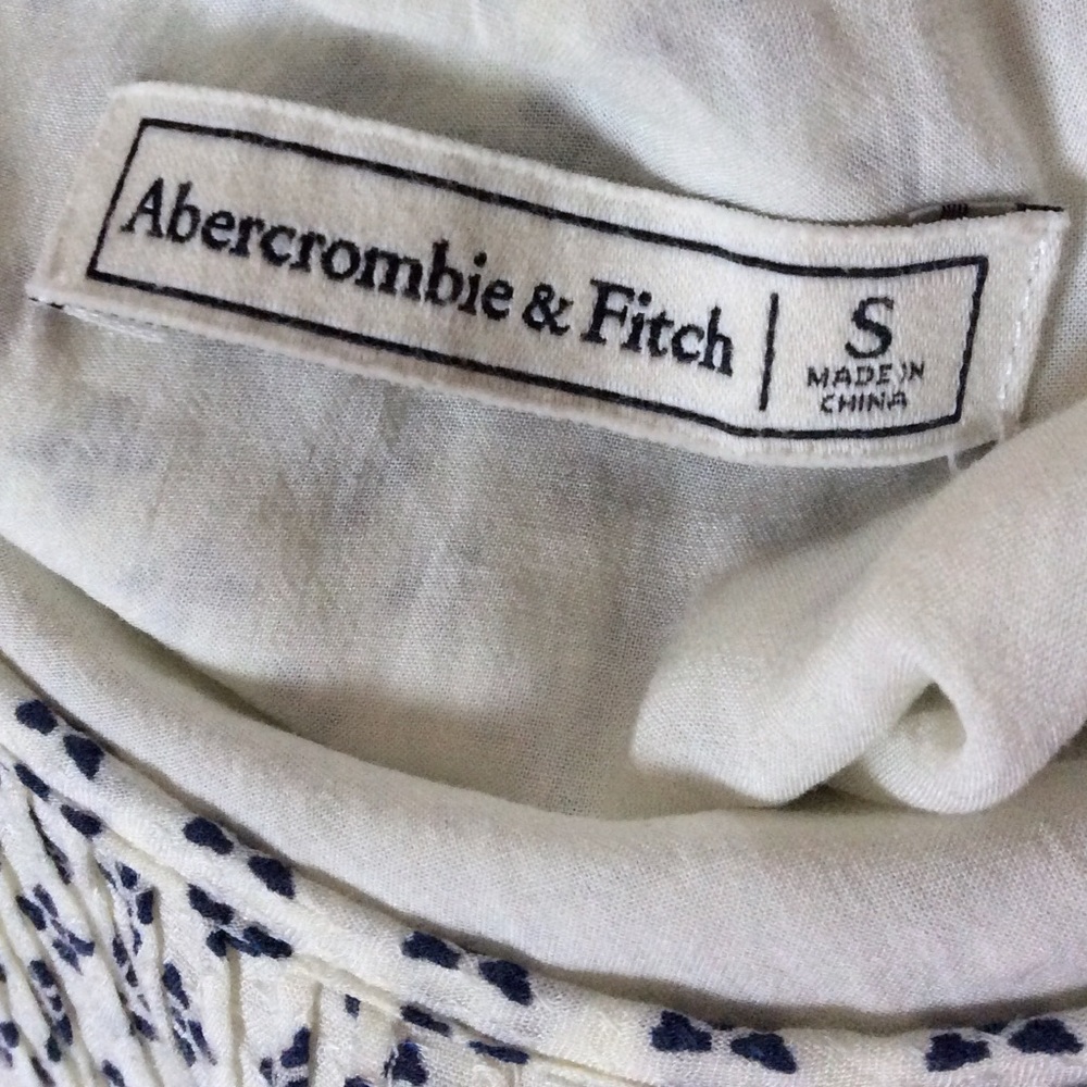 Abercrombie & Fitch ~ NWOT Pattern Ruffle Pleated Tank Top! - Picture 5 of 7